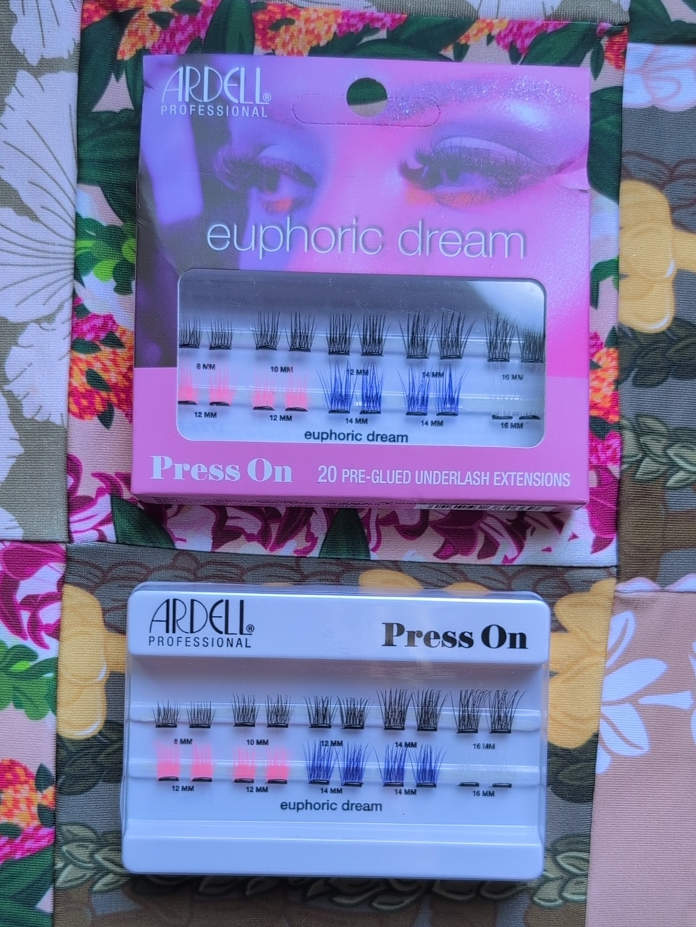 Ardell Press On Underlash Extensions in Black with Blue Accent (Bundle Of 2)